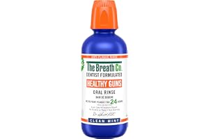 The Breath Co. Tandköttsskydd, formel utvecklad av en tandläkare, hjälper till att bekämpa plack i 24 timmar*, fräschar andan, alkoholfri, kliar inte, 500 ml