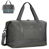 ECOHUB Travel Bag 40 x 30 x 20 Expandable for Ryanair Vueling Wizzair Waterproof Hand Luggage Wet Removable Maternity Hospita