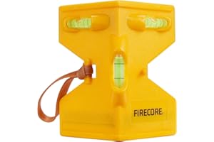 Firecore Magnetic Post Level Niveau à bulle en plastique avec élastique jaune - FSL150PC