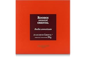 PASSERINI Dammann Rooibos Oriental - Té de rooibos con fruta de la pasión y melocotón, 25 bolsitas - Dammann Frères