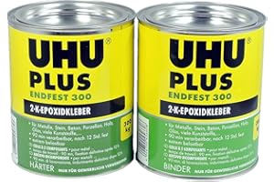 UHU Plus Endfest 300 1x Dose Binder 915g + 1x Dose Härter 740g 2-K-Epoxidharzklebstoff