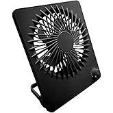 PEARL Akku Lüfter: Kompakter Akku-Tisch- und Wandventilator, stufenlos einstellbar (Ventilator stufenlos regelbar, Flacher Ve
