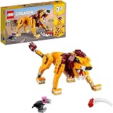 LEGO Creator 3&rsquo;&uuml; 1 Arada Vahşi Aslan 31112 &Ccedil;ocuklar i&ccedil;in Hayvan Oyuncakları İ&ccedil;eren 3&rsquo;&uuml; 1 Arada Oyuncak Yapım Seti (224 Par&ccedil;a)