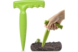 DEREINE Outil Jardinage Plantoir, Plantoir Jardinage, Plantoir a Bulbe Jardinage, Plantoir de Jardin, Plantoir, Aides à la Culture des Plantes Succulentes et des Plantes de Jardin