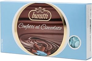 Buratti Confetti Cioccolato, Azzurro, 1 kg,