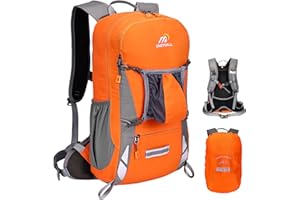 LOCAL LION Zaino Ciclismo con Sistema Schienale, Zaino per Bici con Copertina Antipioggia, Zaino MTB Impermeabile per Uomo Donna, Zaino Sportivo da Campeggio