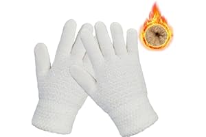 lifwimner Winter Handschuhe Kinder, Warme Strickhandschuhe Thermo Fleece Handschuhe für Jungen Mädchen Outdoor Aktivitäten