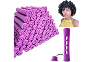 RJMBMUP Perm Rods for Short Hair, 40 pcs Medium Size Hair Rollers for Long Short Hair Styling Tool Hair Curlers