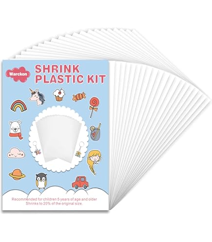 Shrinky Dinks Creative Pack - 10 Sheets Frosted White Craft Activity For Kids