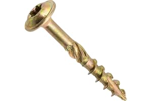 AERZETIX - C67437 - Set di 50 Viti per legno Ø4x30mm con testa larga bombata - con impronta a stella Т20 - in acciaio zincato - carpenteria, compensato, truciolare, melaminico