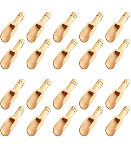 Petite Cuillère à Sel, Mini Cuillère Mini Cuillère à épices Cuillère à Café Cuillère à Soupe Jetable, Utilisé Pour Remuer Le Café, Manger Des Desserts, Des Glaces, Des Gâteaux(20 Pièces