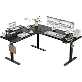 TRIUMPHKEY 160 x 140cm Eckschreibtisch Höhenverstellbar Schreibtisch L Form L-förmiger Schreibtisch Höhenverstellbar Einzelmo