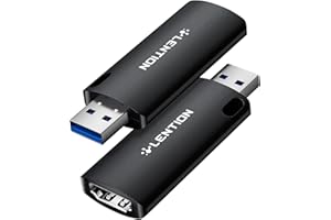LENTION USB-A Scheda di acquisizione video e audio, streaming video HD HDMI, alta frequenza di aggiornamento 1080p a 60Hz per Windows, PS4/5, XBox, registrazione video o conferenza, Youtube (V20)