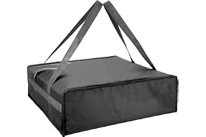 Yalin Isolerad pizzaleveransväska, 50 cm x 50 cm x 15 cm isolerade matvärmare väskor för catering matleverans, återanvändbar