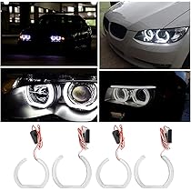 2 Fari Angel Eyes LED Per BMW Serie 3 - 12W, 6000K, Bianco, Plug & Play - Foto 4