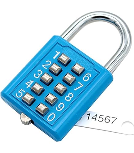 Uxcell Silver 3-Digit Combination Lock - Resettable Luggage Padlock For Backpacks & Lockers