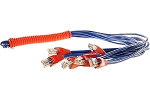 GETDIGITAL Fouet réseau CAT5 à neuf queues