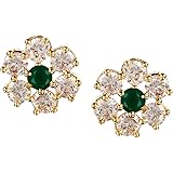 Swasti Jewels Metal Gold Plated Cubic Zirconia Earrings For Women: 