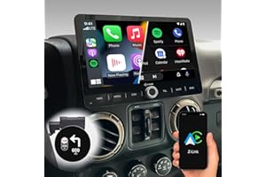 DYNAVIN Android Autoradio GPS pour Jeep Wrangler 2007-2017: 10 Pouces Radio avec Wireless CarPlay et Android Auto | Head-up Display | Dab+ Radio: D9-JP Plus