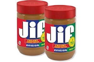 Jif Creamy Peanut Butter 2er Set (2x454 g) – Cremige Erdnussbutter – Doppelpack zusammengestellt durch Pikaflor