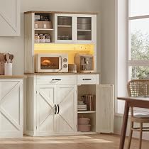 Buffet, meuble de rangement avec tiroir, meuble de cuisine avec portes et étagère réglable en Buffet, meuble de rangement avec tiroir, meuble de cuisine avec portes et étagère réglable en