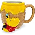 Silver Buffalo Winnie The Pooh Honey Hunny Pot Ceramic 3D Sculpted Coffee Mug, 23 Ounces