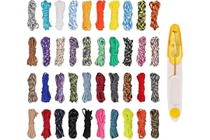 40 stycken multifunktions paracord 550 nylonrep, för gör-det-själv-armband, snodd och nyckelring