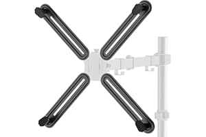 WORLDLIFT Kit Montaggio per Braccio Monitor Adattatore Non VESA per Schermi a LED OLED LCD da 13"(34cm) -27"(69cm) Senza Fori VESA - (Braccio non incluso) -Compatibile con VESA 75mm e 100mm