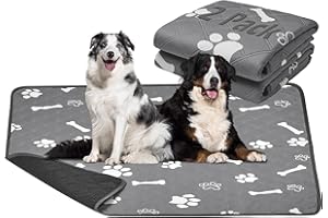Petbank Haustier Urinunterlage, Hunde pipi matten 2er 75*90cm, Wiederverwendbare Hundetrainingspads Wasserdicht Pee Pads Hundematte Haustier Trainingsunterlagen für Welpen,Alte,oder inkontinente Hunde