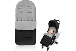 Kakbrt Saco para Silla de Paseo,Sacos Carrito Bebe,Sacos de Abrigo para Carritos Impermeable y Transpirable,Sacos Carrito Bebe Invierno Extraíble,Saco Polar Universal para Silla de Cochecito (B)