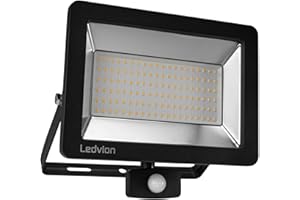 Ledvion - Projecteur LED, 100W, 4000K, 12000 Lumens, IP65 Étanche