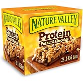 Nature Valley Protein, Peanut Chocolate Protein Bars, Natural Ingredients, Vegetarian Friendly, 26x40gr