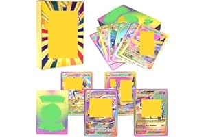 UZNIYTR 55 Vmax Cards Game Cartoon Gold colorful transaction Card Shiny cards with Character Images Gift for Kids Ages 7 Years Old & Up Not Original No Repeat