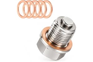 Magnetisk Oljeavtappningsskruv M16x1,5 Mm, Med 5 Kopparpackningar