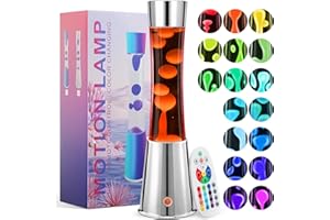 KIKILIVE Liquid Motion LED Lamp - 17 Color Changing RGB Lights with Remote, Mood Lighting for Home/Office Decor