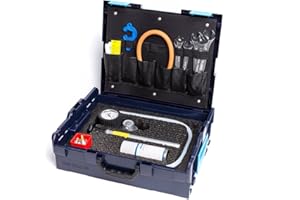 GAS-SHOP-24 GOK Dichtprüfgerät/Prüfkoffer (Leak Check Basis) Prüfgerät mit Koffer und erforderlichen Zubehörteilen für Dichtheitsprüfungen nach G 607 u. G 608 (Caravan, Wohnmobil, Gasprüfung)