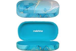 molshine Étui rigide pour lunettes de soleil en cuir PU, étui classique extra large pour lunettes de soleil et lunettes surdimensionnées