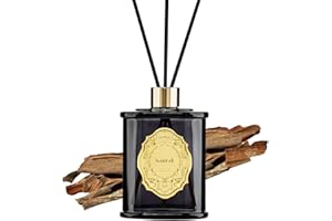 ‎M&SENSE M&SENSE Raumduft Santal Duft 240ml|Reed Diffuser mit 5 Duftstäbchen|Luxus Lufterfrischer für Badezimmer,Wohnung,Heimdekoration|Raumduft Stäbchen