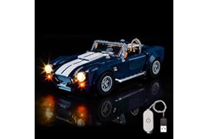 BRICKBLING Juego de luces LED compatible con Lego 10357 Shelby Cobra 427 S/C (no modelo), interruptor de intensidad táctil, juego de iluminación decorativa compatible con Lego Shelby Cobra 427 S/C juguete