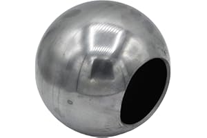 UHRIG Boule creuse en fer Ø 120mm avec trou Ø 63mm, Boule de fer pour clôture en fer forgé.