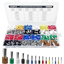 Kit 900 Puntalini Elettrici CoKeeSun - Terminali A Crimpare Singoli E Doppi Per Cavi 0.5-16mm², Con Scatola Organizer - Foto 7