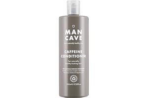 ManCave Caffeine Conditioner for Men, Encourage Healthy Hair Growth, Condition and Strengthen with Caffeine, Shea Butter and Panthenol, Natural, Vegan, Cruelty Free, 500 ml