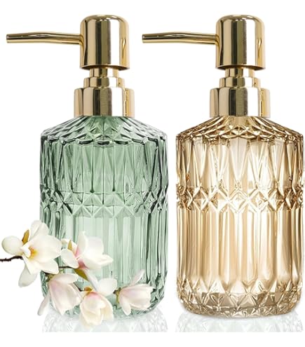 Dispenser Sapone Wenko Auron Oro - Dosatore Riempibile Per Sapone Liquido, Plastica Premium, 300 Ml - Foto 3