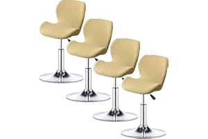 ELYSYSRL Bar Stool Cover Set of 2/4/6 Shell Back Adjustable Swivel Bar Stools Slipcover,Barstool Protector Covers for Dining Room Kitchen (Color : #2, Size : 4pcs)