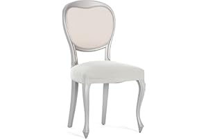 Eysa Pack de 2 Fundas bielásticas para Silla sin Respaldo Color Crudo diseño Harlem