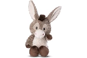 NICI Burro Donkeylee 33cm Gris sostenible Hecho de Suave Peluche, para Jugar y abrazar, para niños y Adultos, una Gran Idea de Regalo, 33 cm (49034)