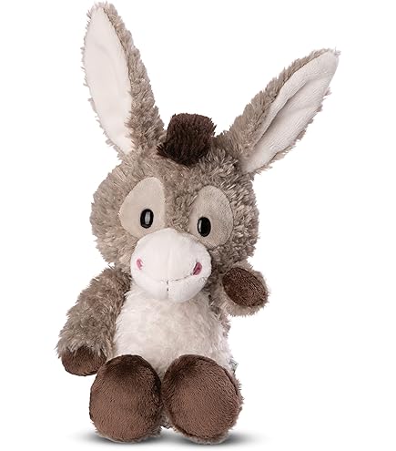 Portachiavi Peluche Asino NICI Donkeylee - 10 Cm Sostenibile - Foto 12