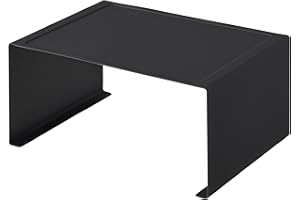 ‎YAMAZAKI Yamazaki 3792 TOWER Stapelbares Küchenregal, schwarz, Stahl, Minimalistisches Design