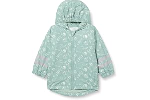 Playshoes Forro Polar para Lluvia Chubasquero, Animales del Bosque Verde, 116 cm Unisex niños