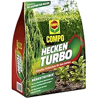Compo Heckenturbo, Nährstoffmix, Spezialdünger für Hecken und Neuanpflanzungen, 4 kg